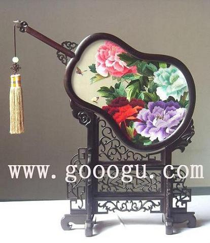 高檔牡丹雙面繡， 雙面繡精品 ，蘇繡精品