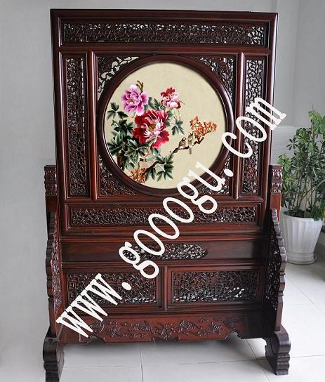 榮華富貴牡丹，居家玄關(guān)，雙面繡擺件，蘇州刺繡