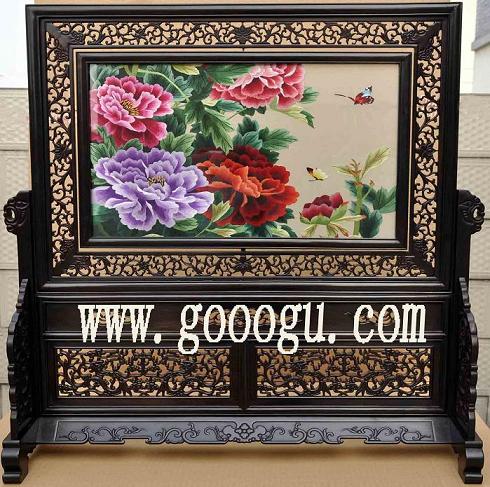 蘇州刺繡（蘇繡），雙面繡擺件，高檔手工雙面繡