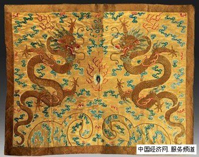 龍袍刺繡，蘇繡龍袍畫，蘇繡精品，蘇繡收藏品，嬌古蘇繡